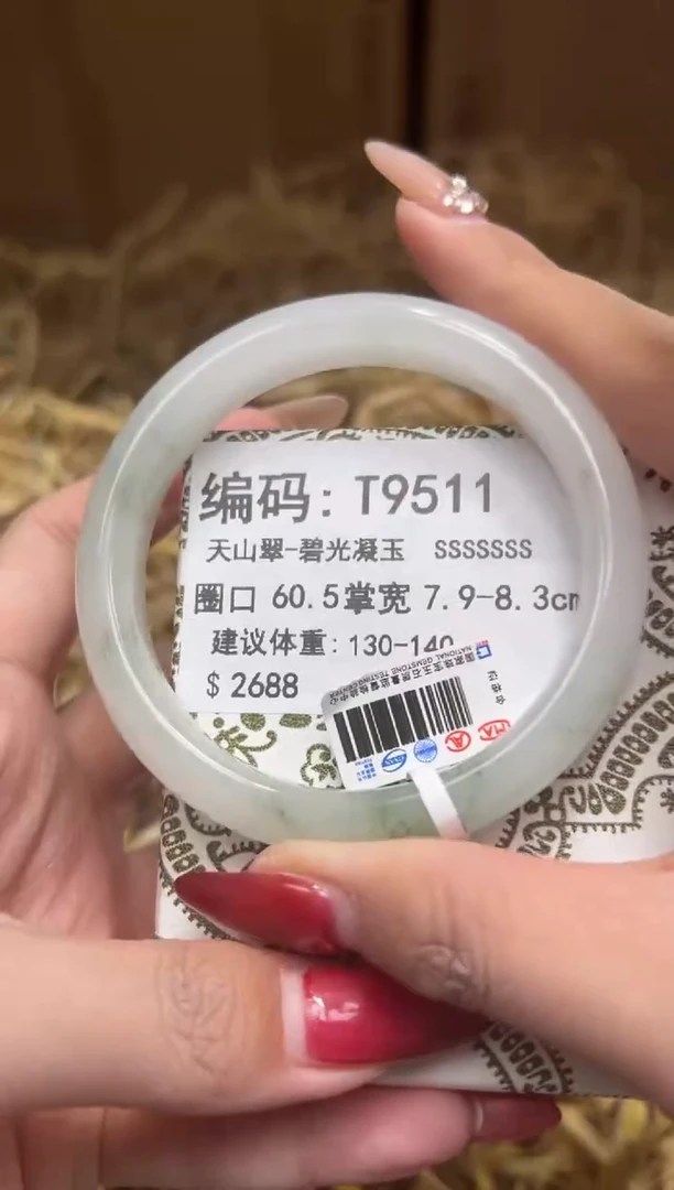 未镶嵌手镯石英质玉T9511