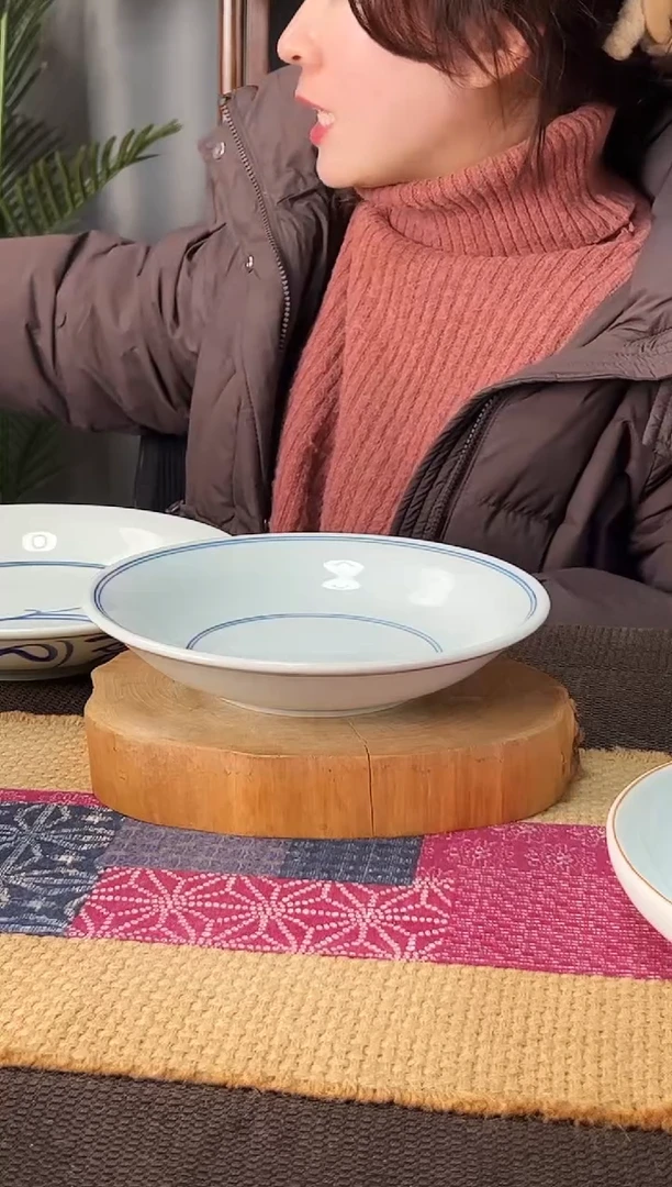 【闪购商品】碗微瑕双线8寸明式古碗