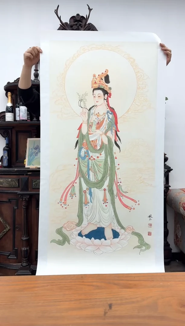 国画25人物-宁婉玉-8平尺