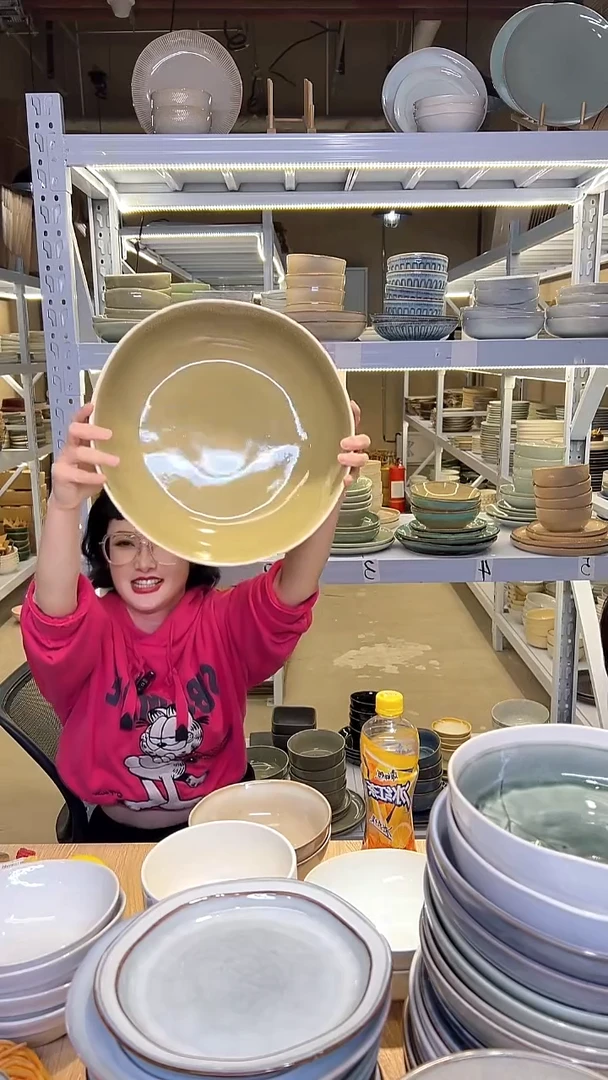 瓷322外贸尾货高温釉下彩陶瓷餐具默认微瑕