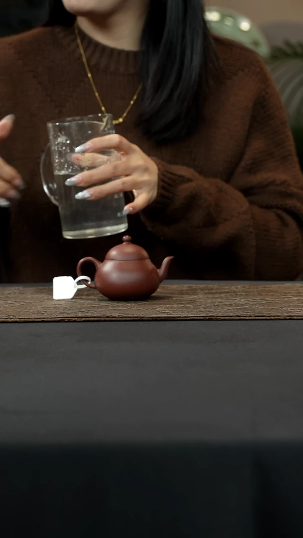 【闪购商品】紫砂茶壶中槽清梨式壶120cc