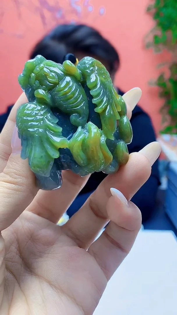 未镶嵌定制翡翠5060ty-毛货挂件202