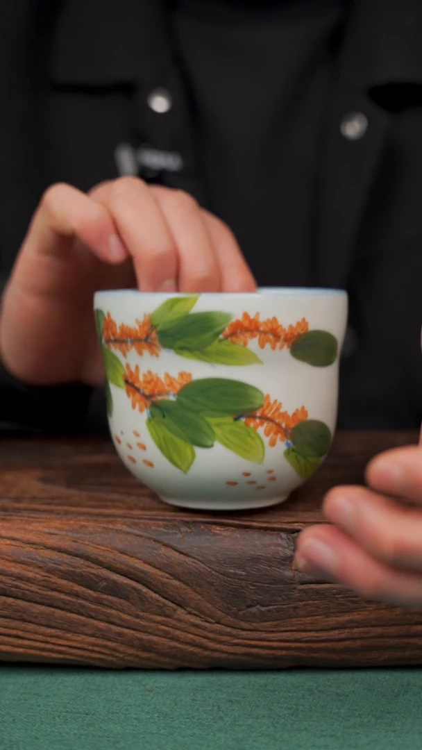 【闪购商品】瓷片998寻一缕瓷香杯釉下手工手绘瓷器