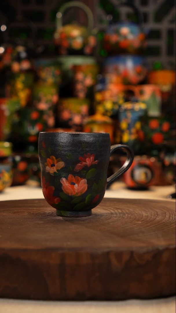 油画   釉下彩   杯子