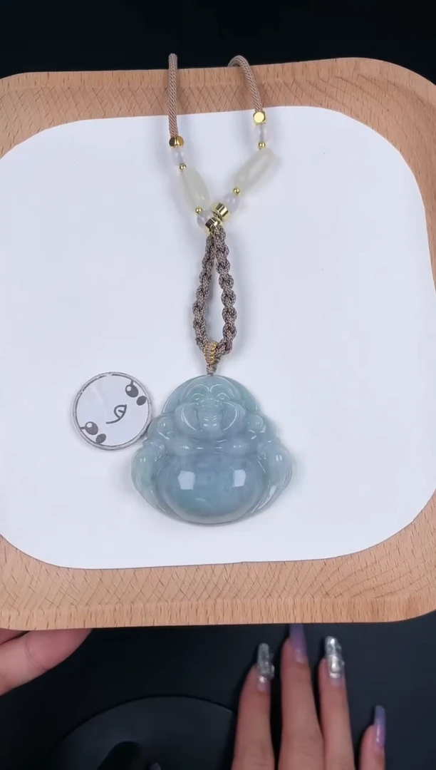 翡翠未镶嵌颈饰孤品-93