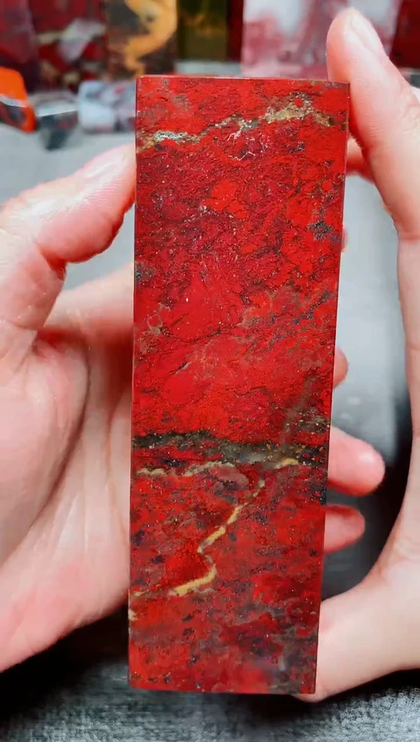 玉桂林鸡血玉素章--34