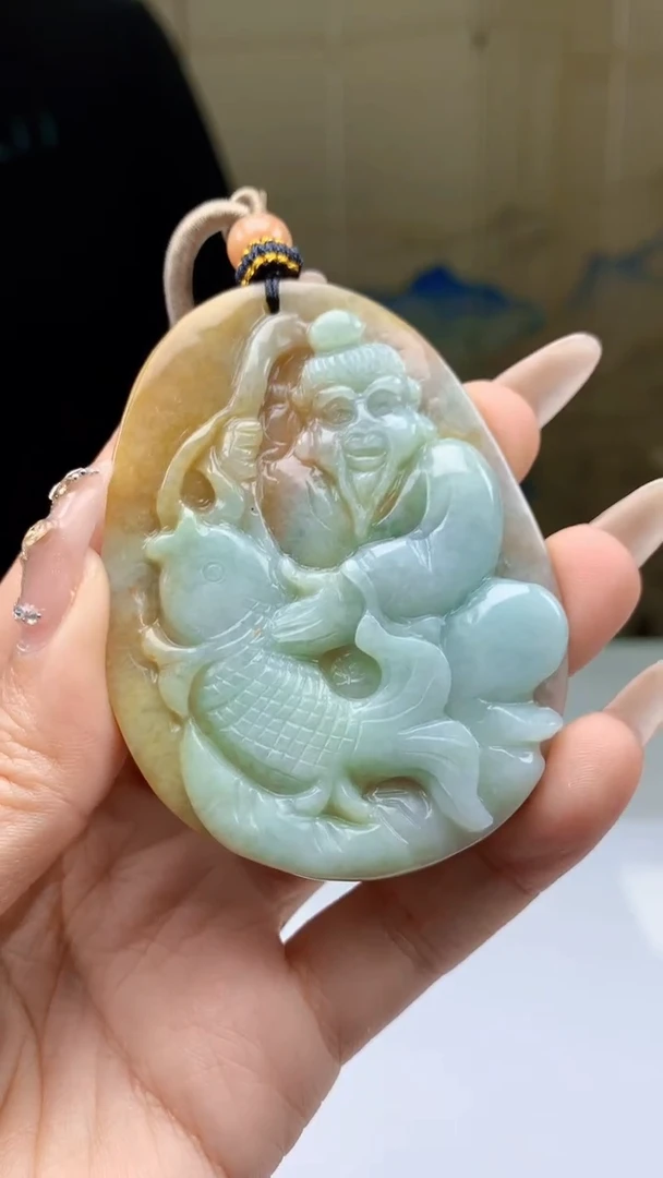 【闪购商品】定制翡翠未镶嵌4917ty-毛货挂件73