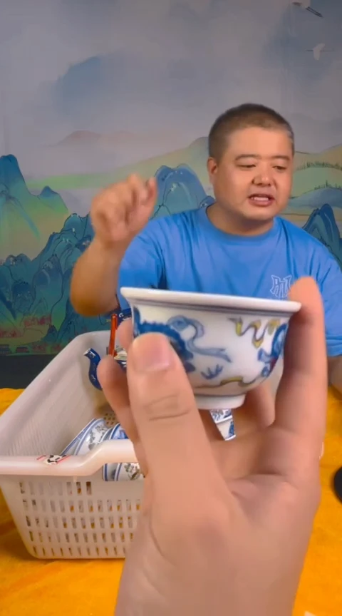 摆件景德镇陶瓷青花摆件30