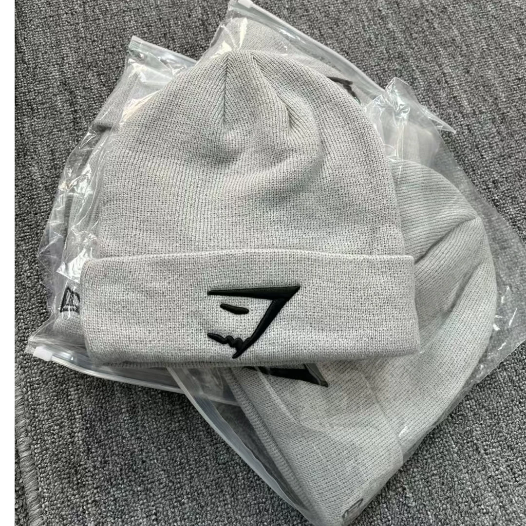 GYMSHARK BEANIE冷帽ins男女秋冬针织休闲棉质加厚保暖帽子