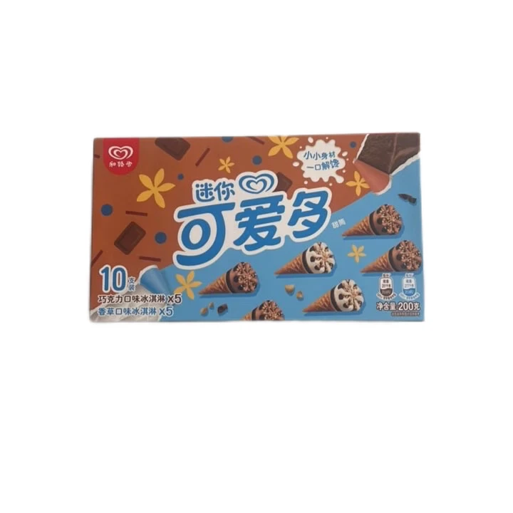 和路雪 迷你可爱多甜筒(香草+巧克力)200g/盒