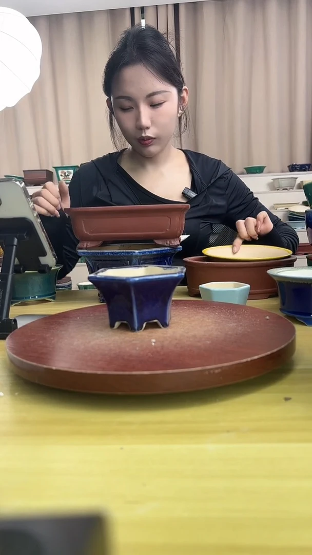 紫砂花盆浅草紫砂花盆微瑕