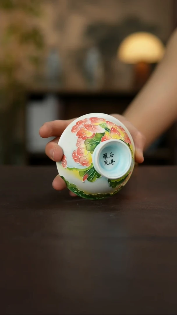 杯景德镇陶瓷杯碗柴烧多人