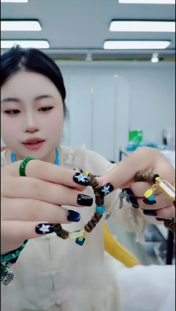 玛瑙/玉髓颈饰合金0941一线手串