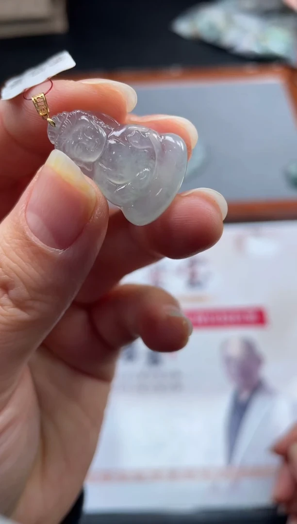 【闪购商品】定制翡翠18K金镶嵌01-18HDJT0123845