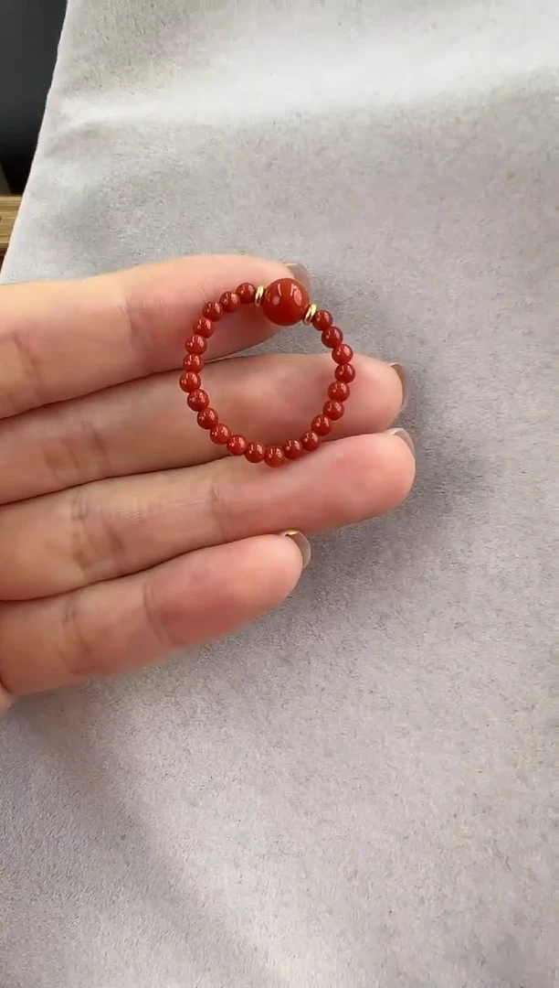 【闪购商品】南红玛瑙指环未镶嵌10130064-指环