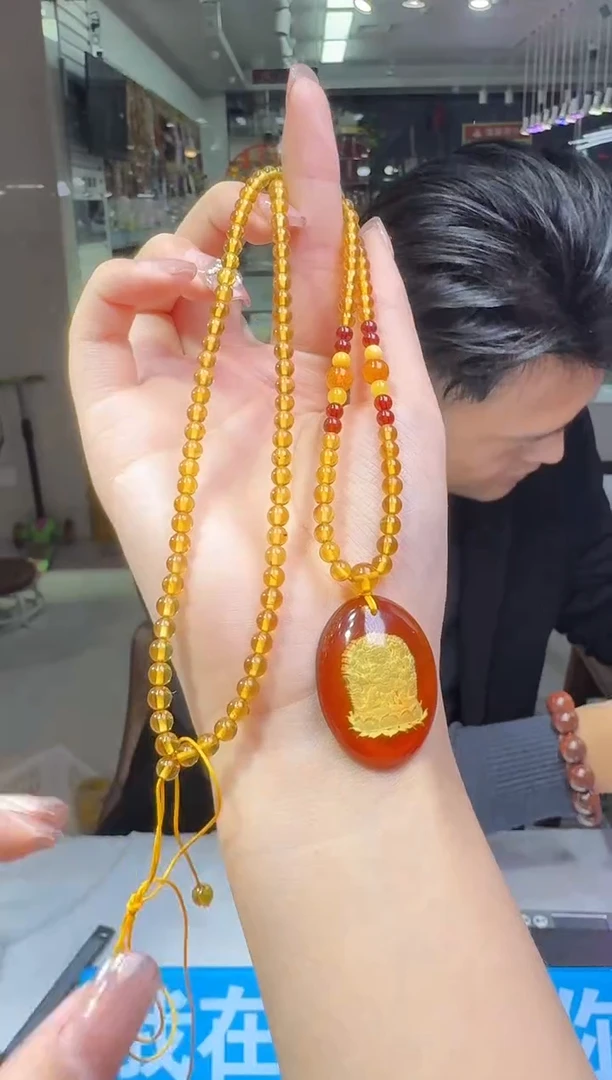 【闪购商品】琥珀颈饰未镶嵌多样性发一件 469