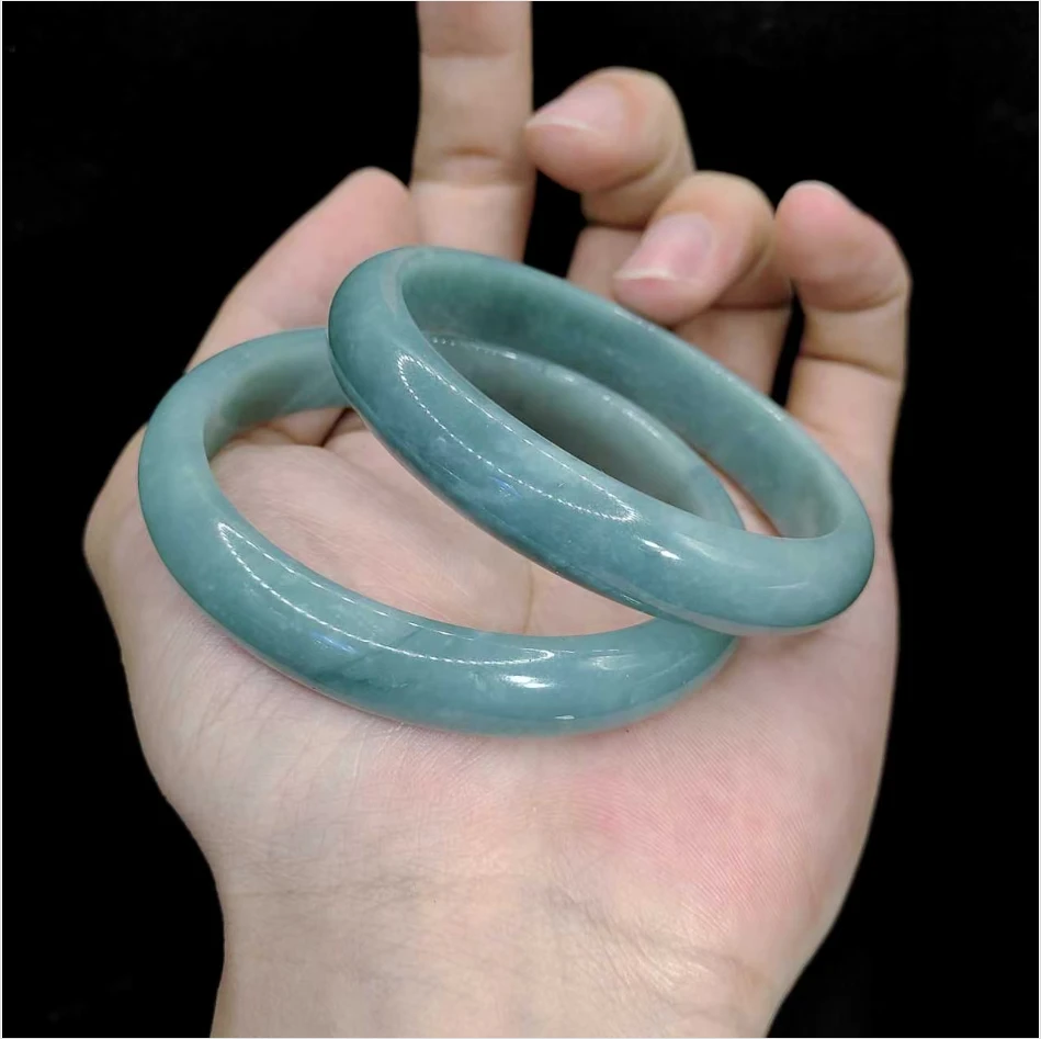 【老三珠宝】翡翠宽条手镯GS【多样性发其一】圈口52-66mm