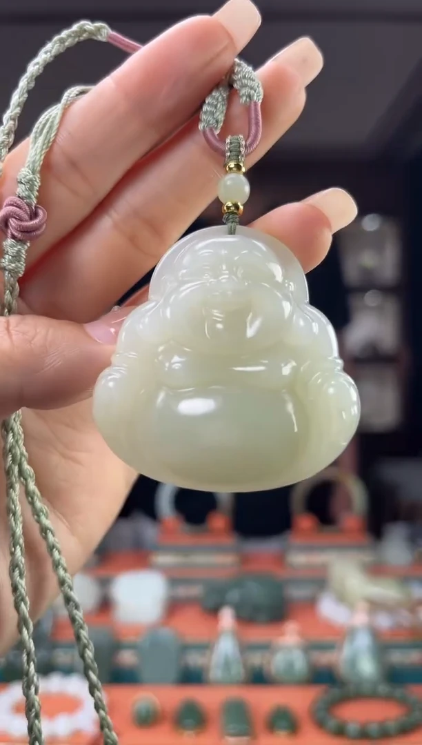 颈饰未镶嵌和田玉佩佩45mm左右