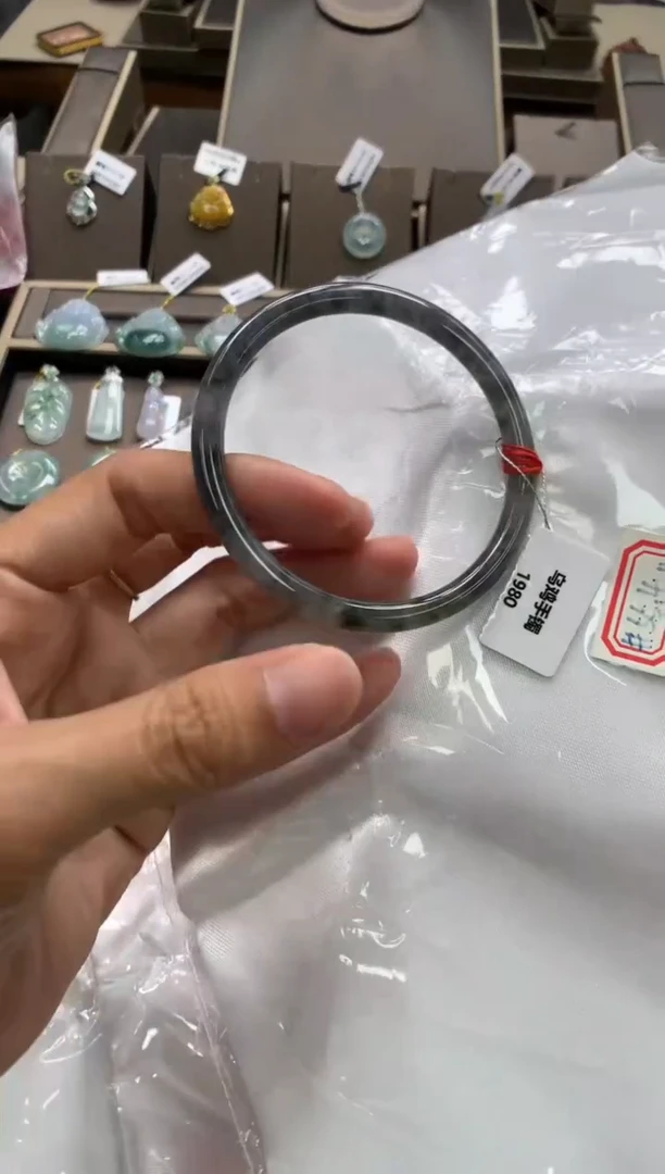 未镶嵌手镯翡翠手镯55#-7