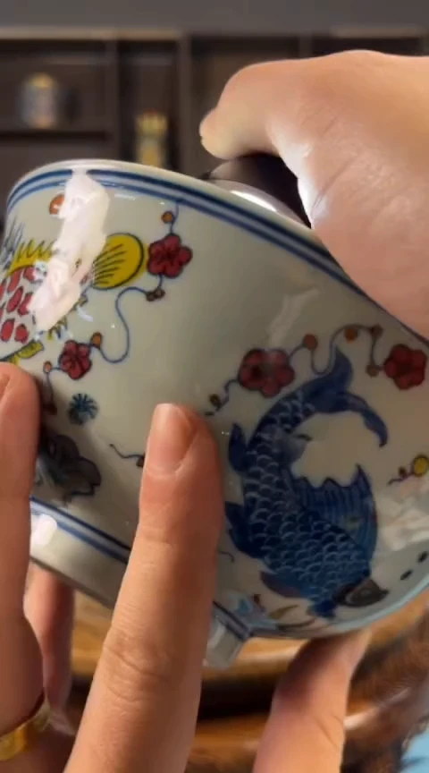 摆件景德镇陶瓷青花摆件58
