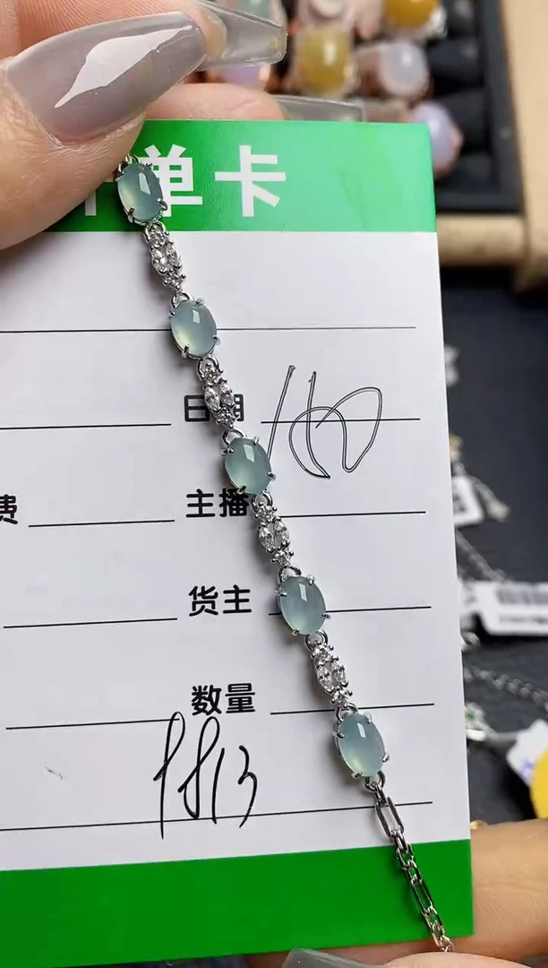 【闪购商品】翡翠戒指银S925镶嵌9813