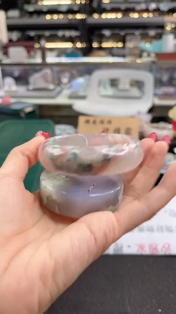 未镶嵌手镯石英质玉瑾圈口（赠品镯心）