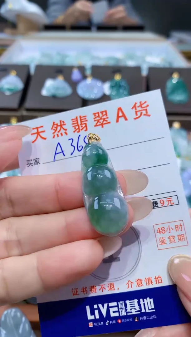 颈饰未镶嵌翡翠天然缅甸翡翠A货挂件