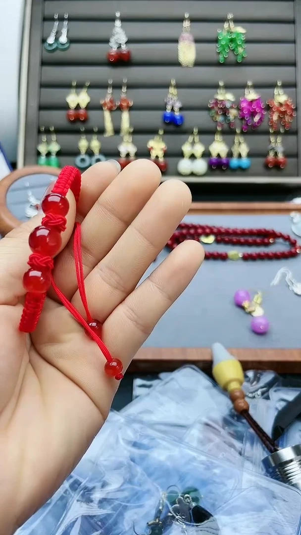 【闪购商品】南红玛瑙耳饰未镶嵌南红手链