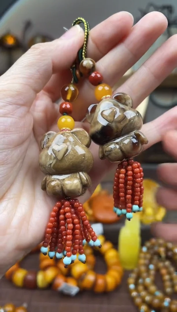 裸石琥珀未镶嵌假一赔4，多样性发货1件