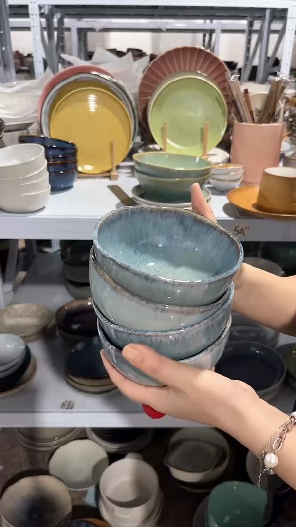 【闪购商品】瓷片外贸尾货瑕疵满20包邮X4 新品饭碗