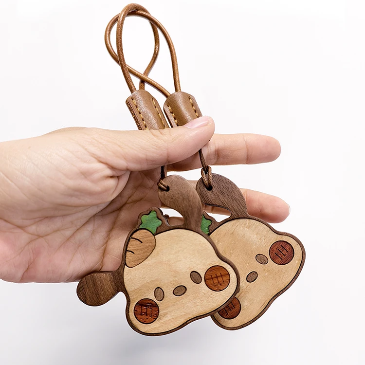 实木帕恰狗书包挂件创意匙链圈钥匙扣可爱公仔伴手礼精致小礼品