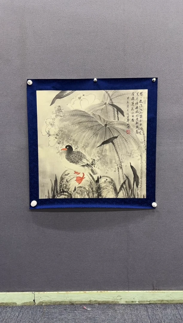 国画莽山老师精品国画花鸟4平尺