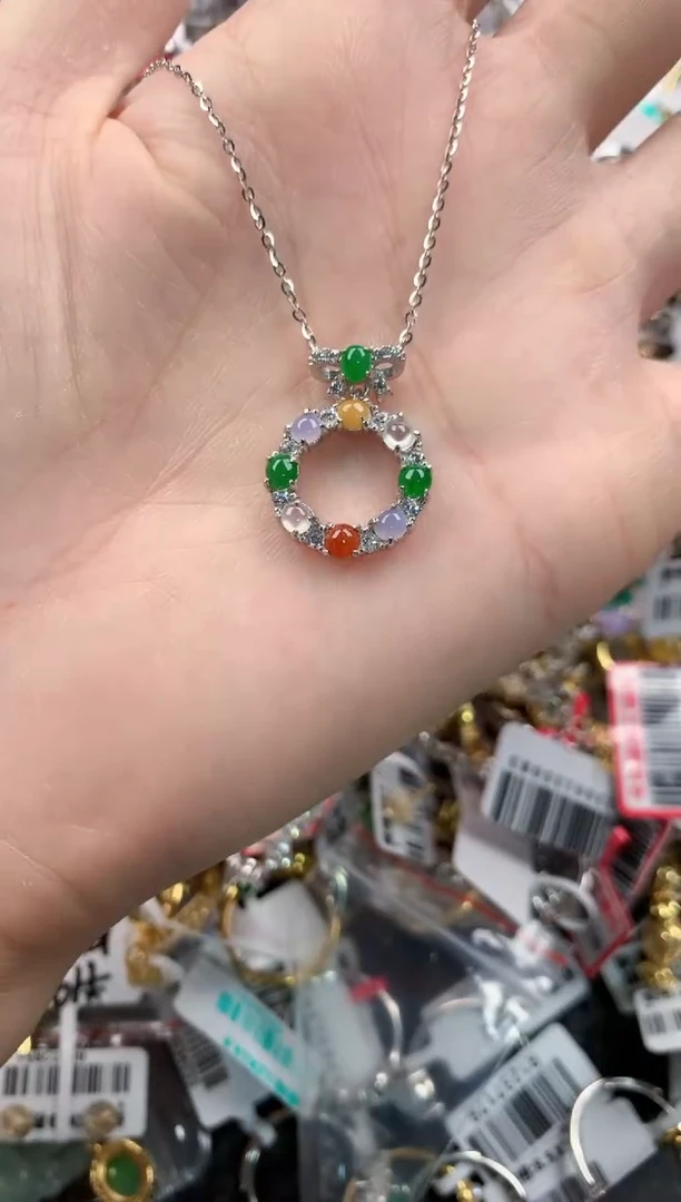 银S925镶嵌戒指翡翠1111----2