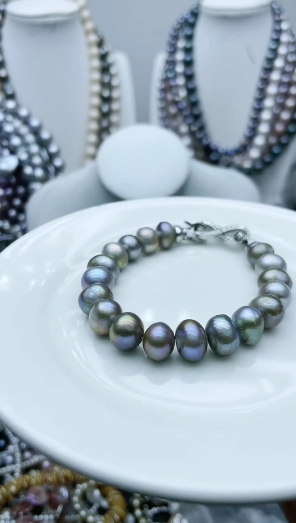 【闪购商品】淡水珍珠颈饰钛钢1