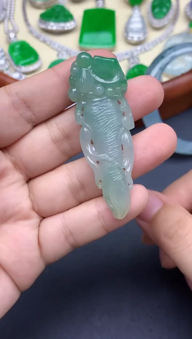 颈饰未镶嵌翡翠332-中国好珍宝