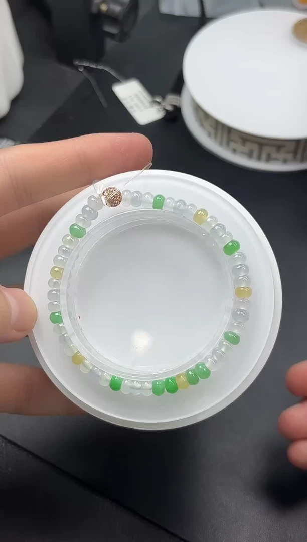 未镶嵌挂件翡翠多宝小米珠手串