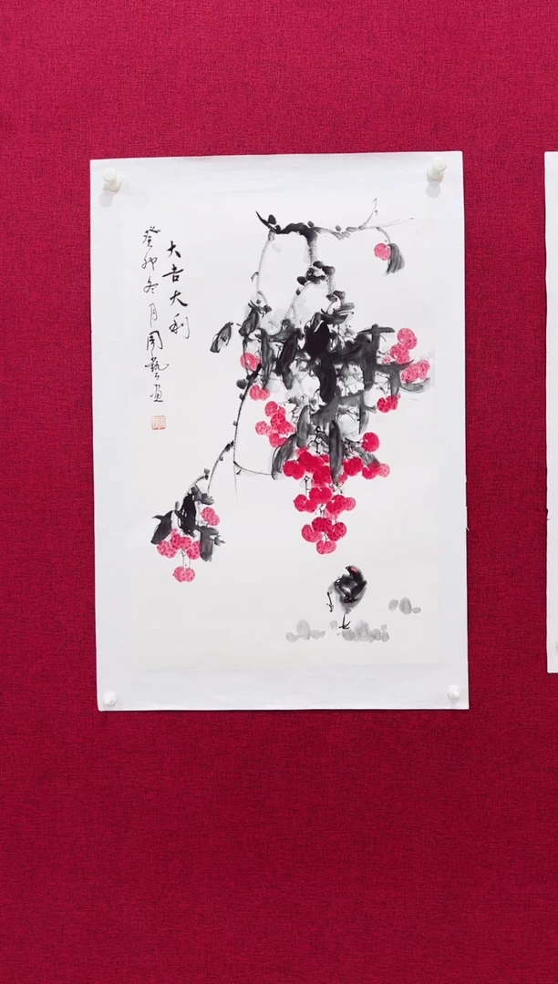 国画周艺国画花鸟作品