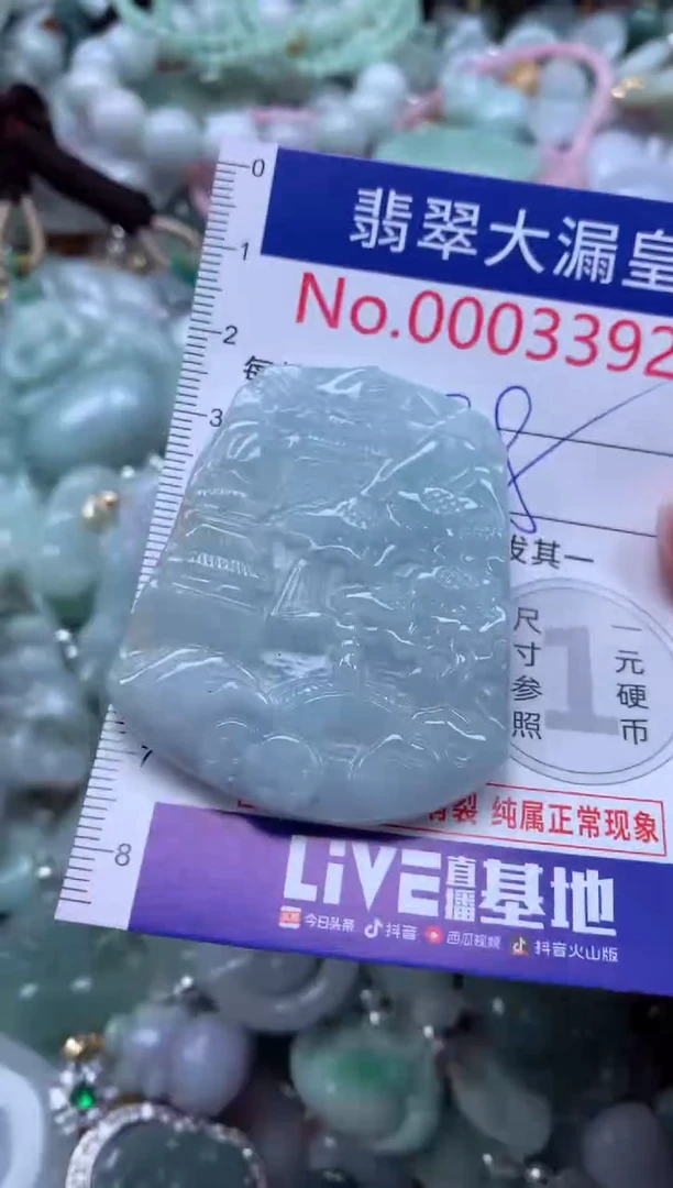 翡翠未镶嵌吊坠(不含链)3392