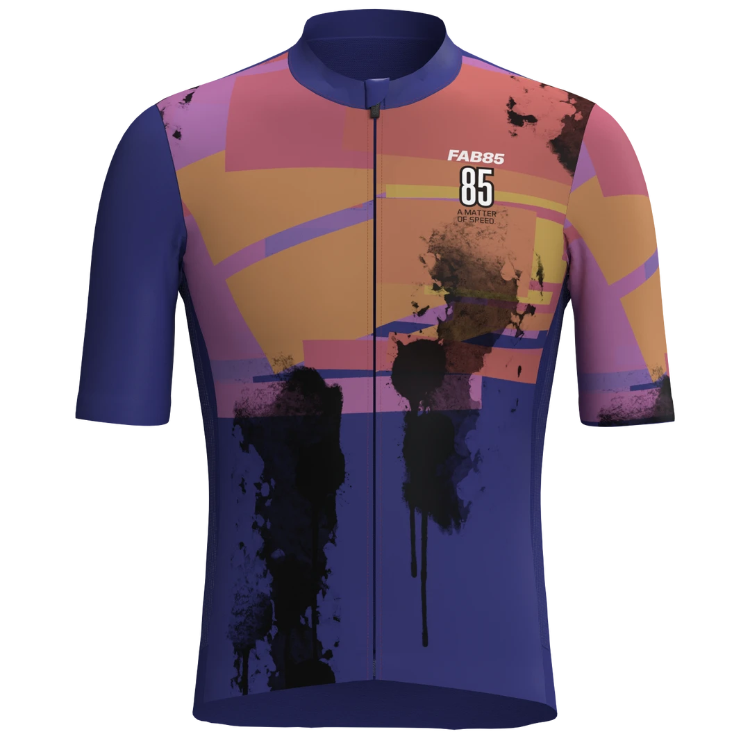 FAB85 SS25新款修身版短袖【泼墨系列】男女款公路车山地车骑行服