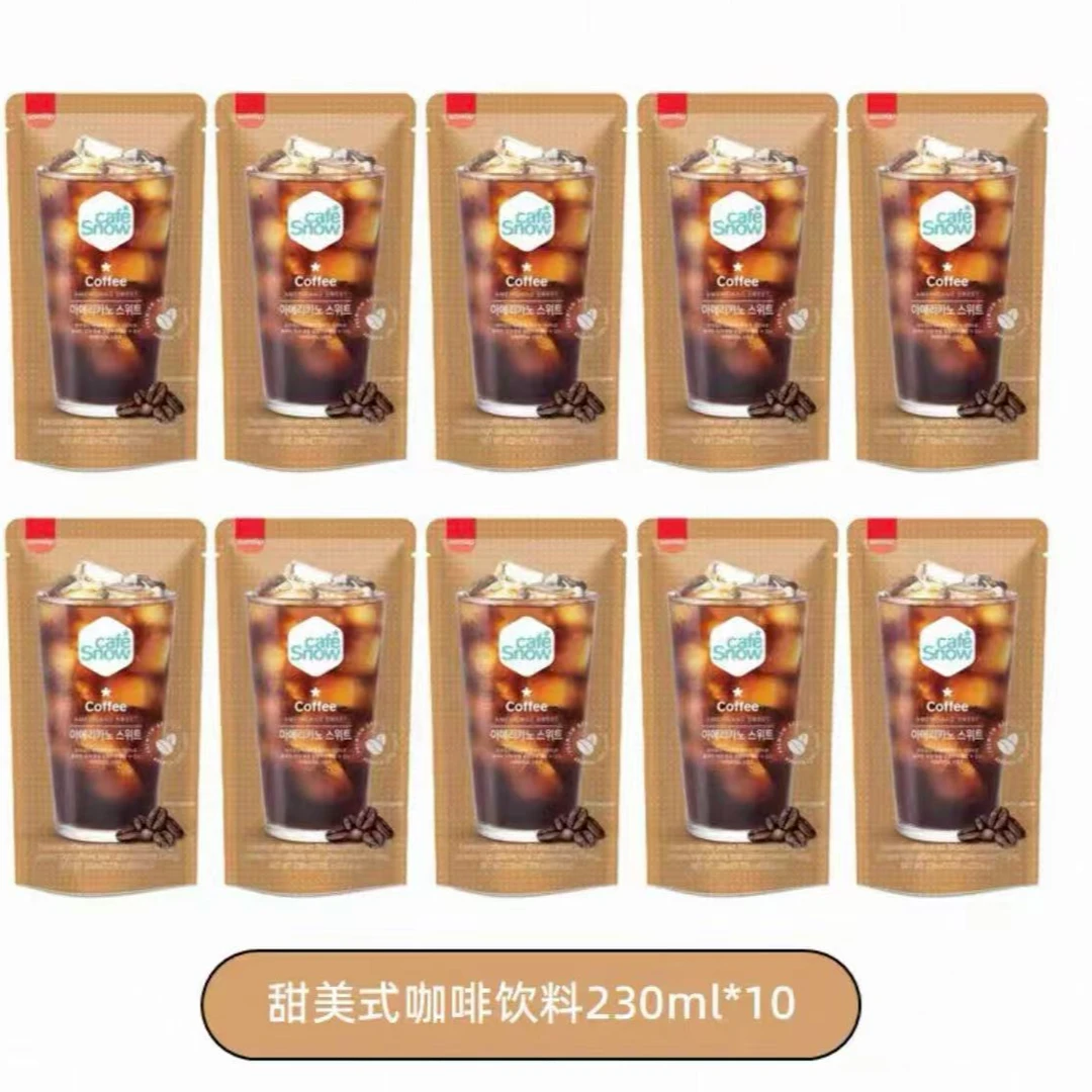 【保质期至26.10.17】韩国进口三立甜美式咖啡饮料230ml*10袋