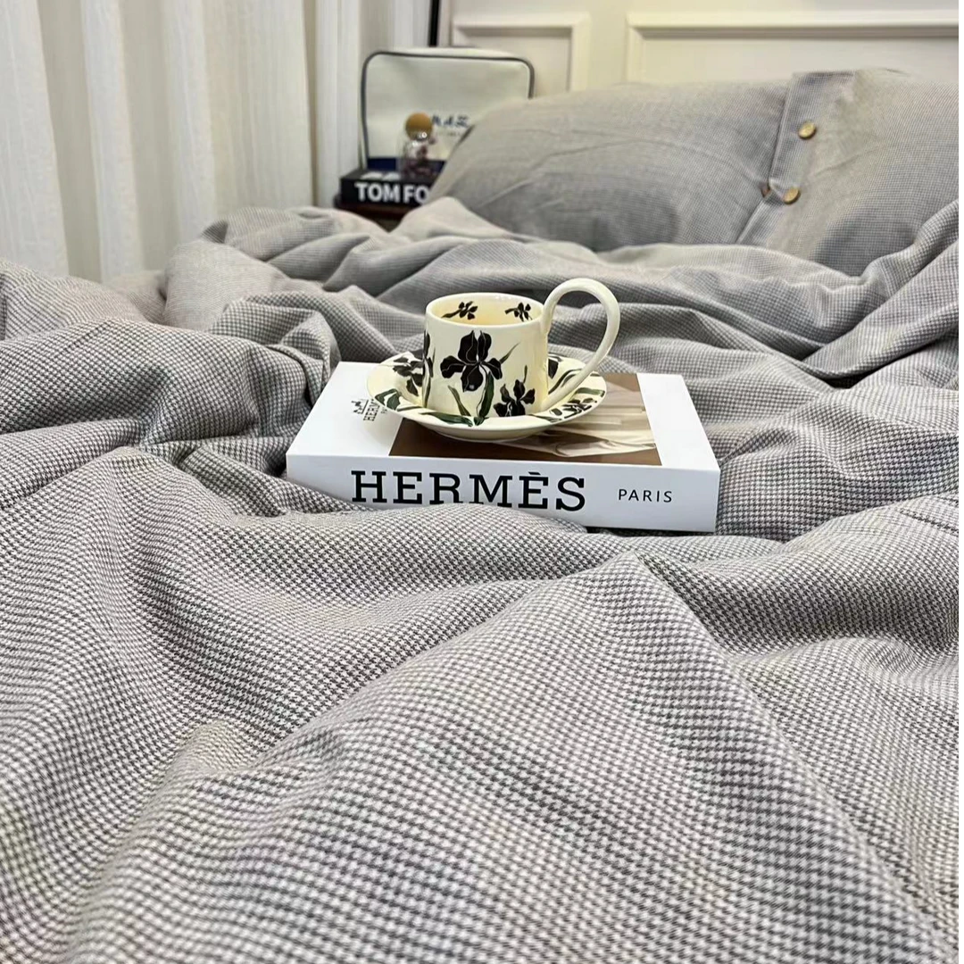 【千鸟格咖-单人夏被】凉感简约舒适轻奢床品