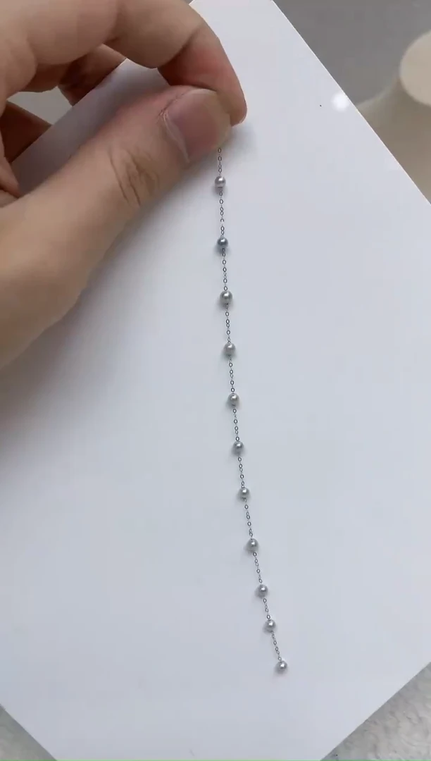 18K金镶嵌手链海水珍珠