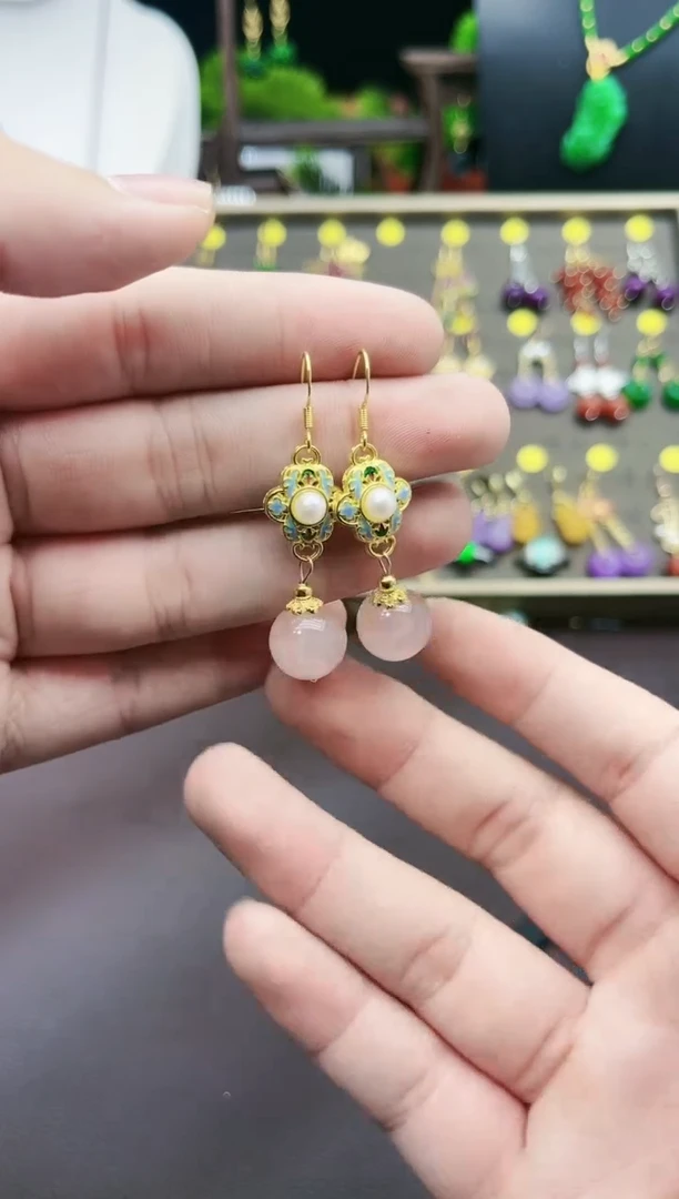 【闪购商品】水晶耳饰银S925镶嵌214000