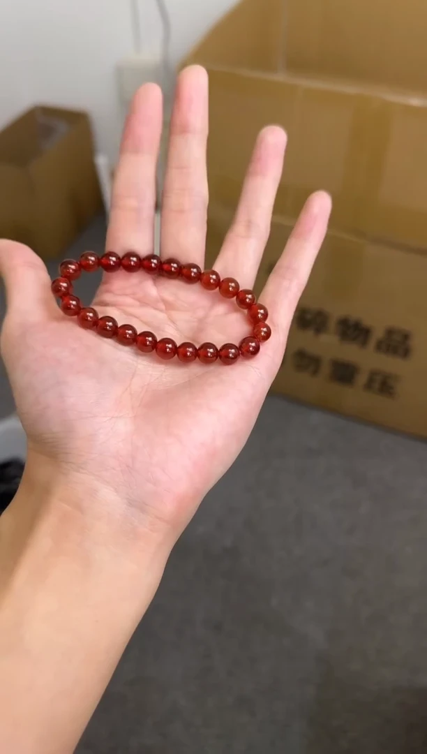 未镶嵌手串水晶天然毕业级石榴石7+多样性发一