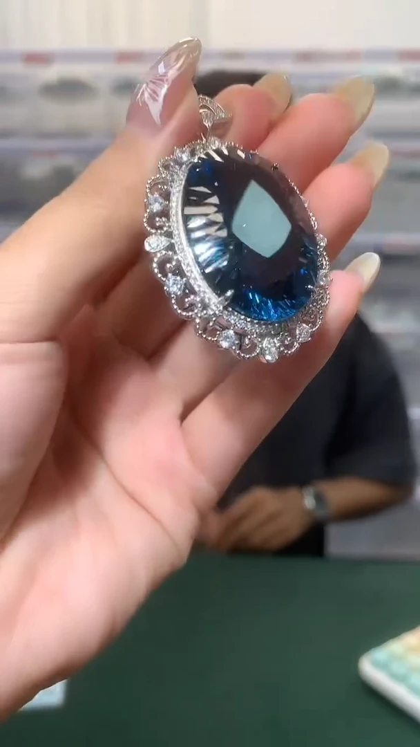 颈饰银S925镶嵌托帕石【宝石世家严选】