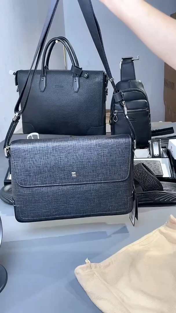 牛皮（革）韩爵绅士包包皮具070