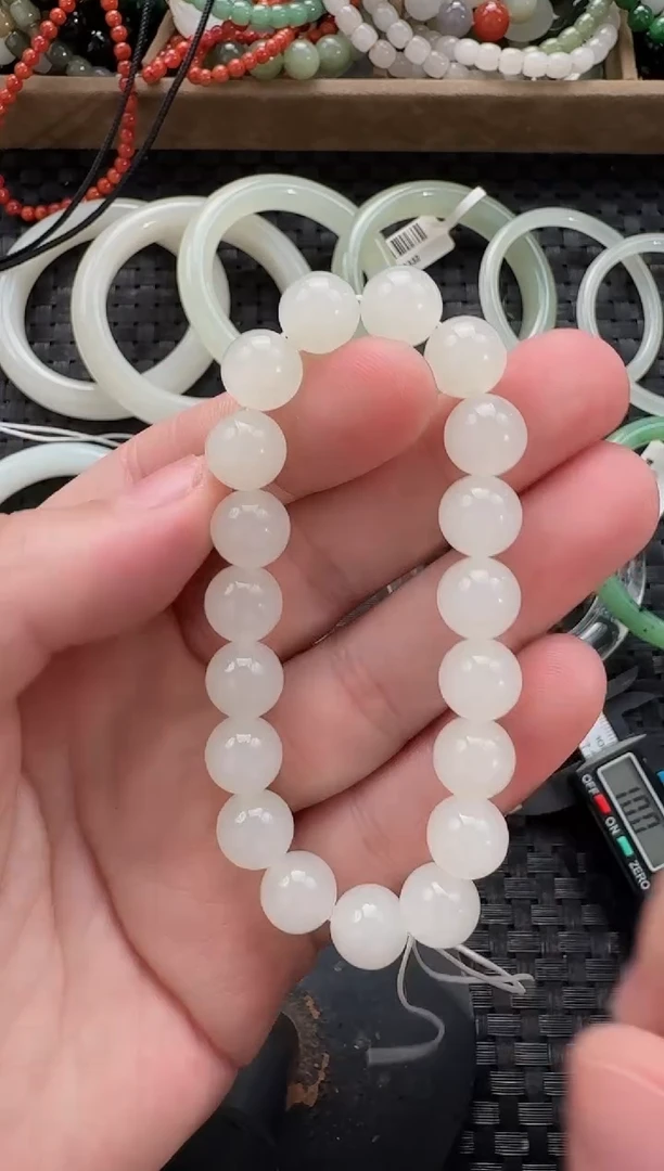颈饰未镶嵌和田玉10mm手串