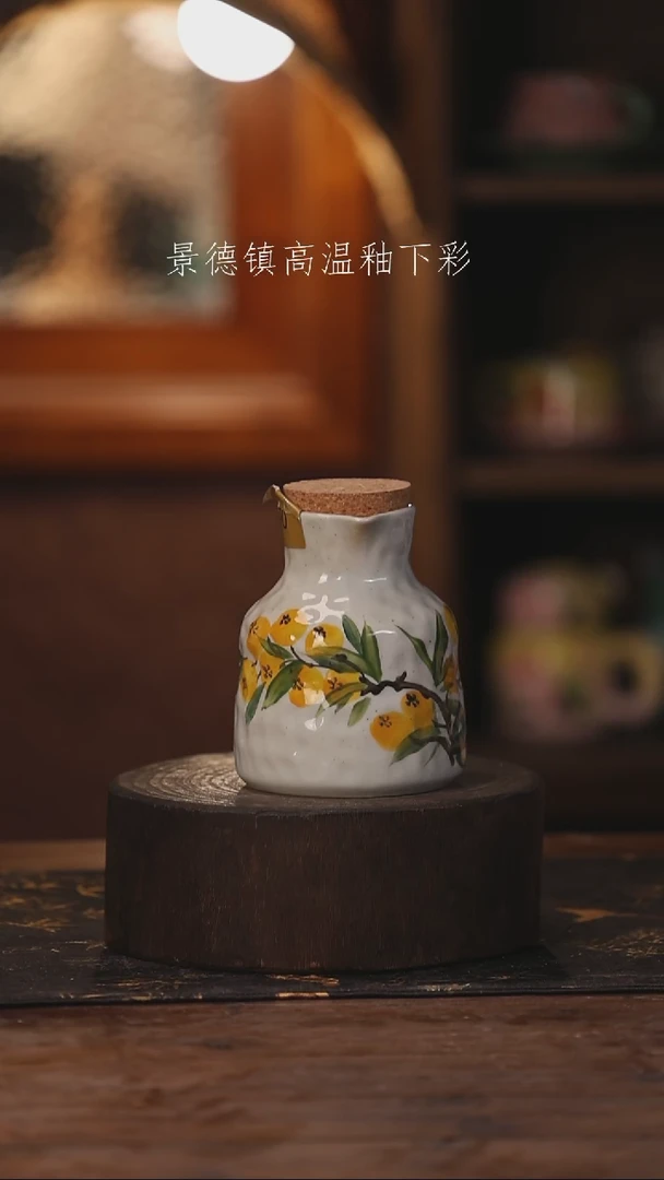 陶瓷景德镇高温釉下手绘陶瓷070