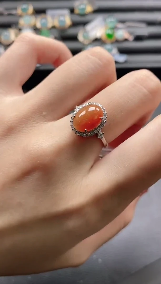 【闪购商品】翡翠戒指银S925镶嵌1111