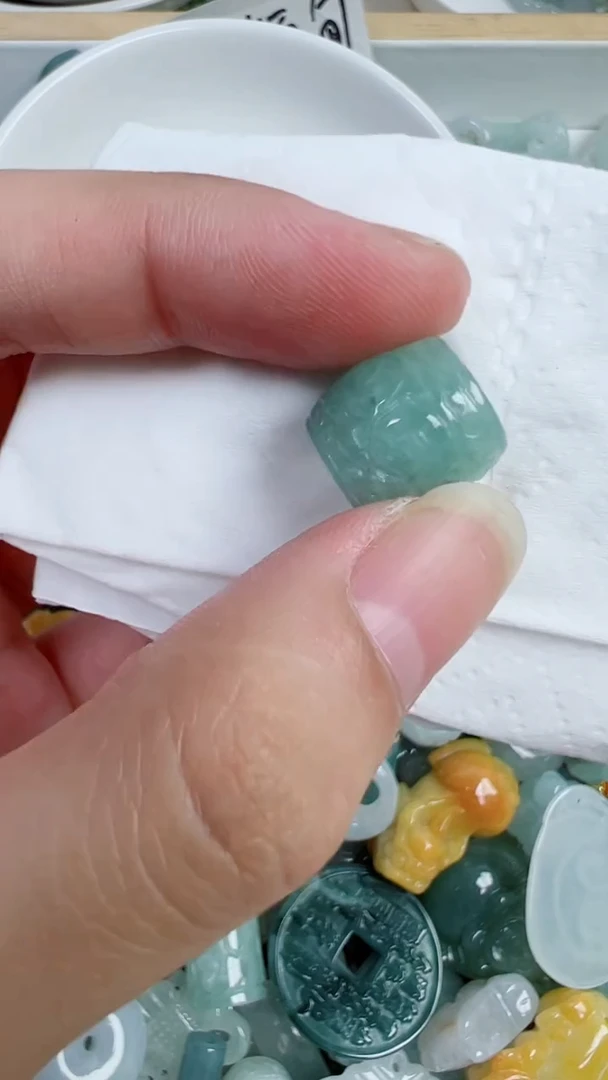 散珠翡翠496号链接，A货翡翠